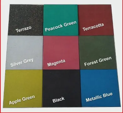ECOFLEX SAFETY RUBBER TILES: 25 MM